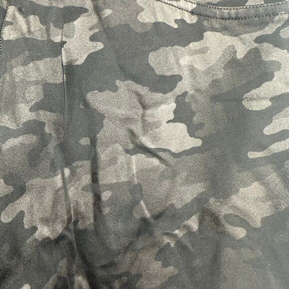 Spanx Size Large Full Length Leggings Camo Print Gray Pull On Elastic Waist - Picture 3 of 4
